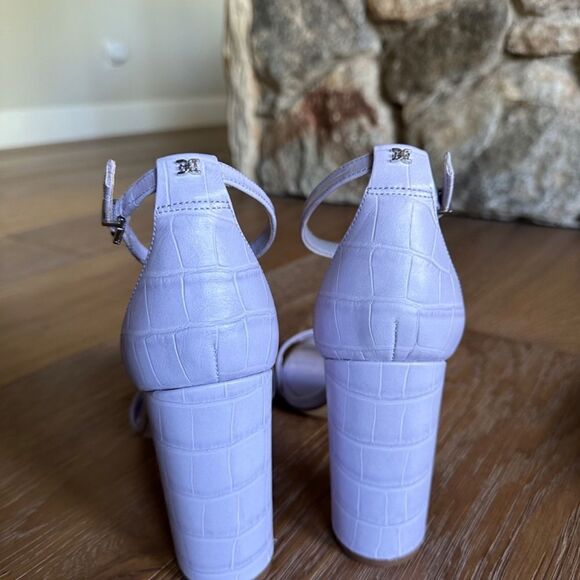 SAM EDELMAN Yaro Strappy High Heel Sandals In Lilac - Picture 7 of 9